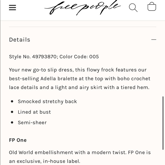 LAST 1! Free People FP One Adella mini slip rose - Picture 13 of 16